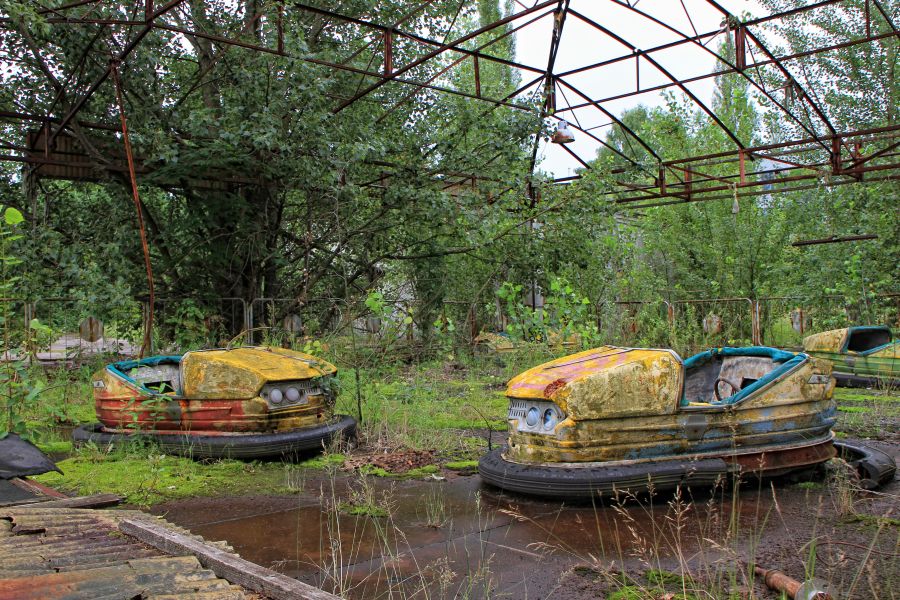 zábavný park Černobyľ po radiácii