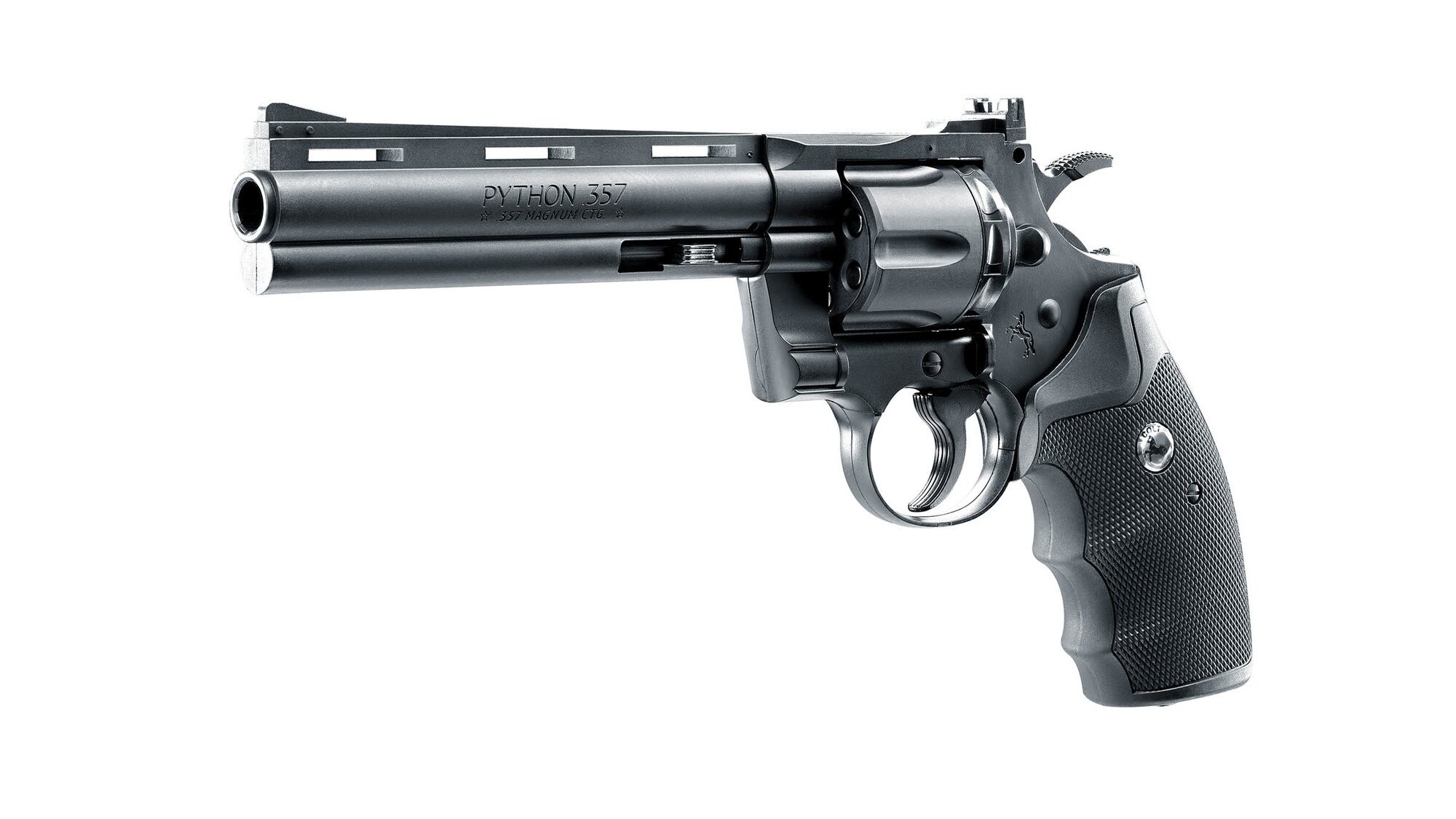 Vzduchový revolver Colt Python 6" / kalibru 4,5 mm (.177) Umarex® (Farba: Čierna)