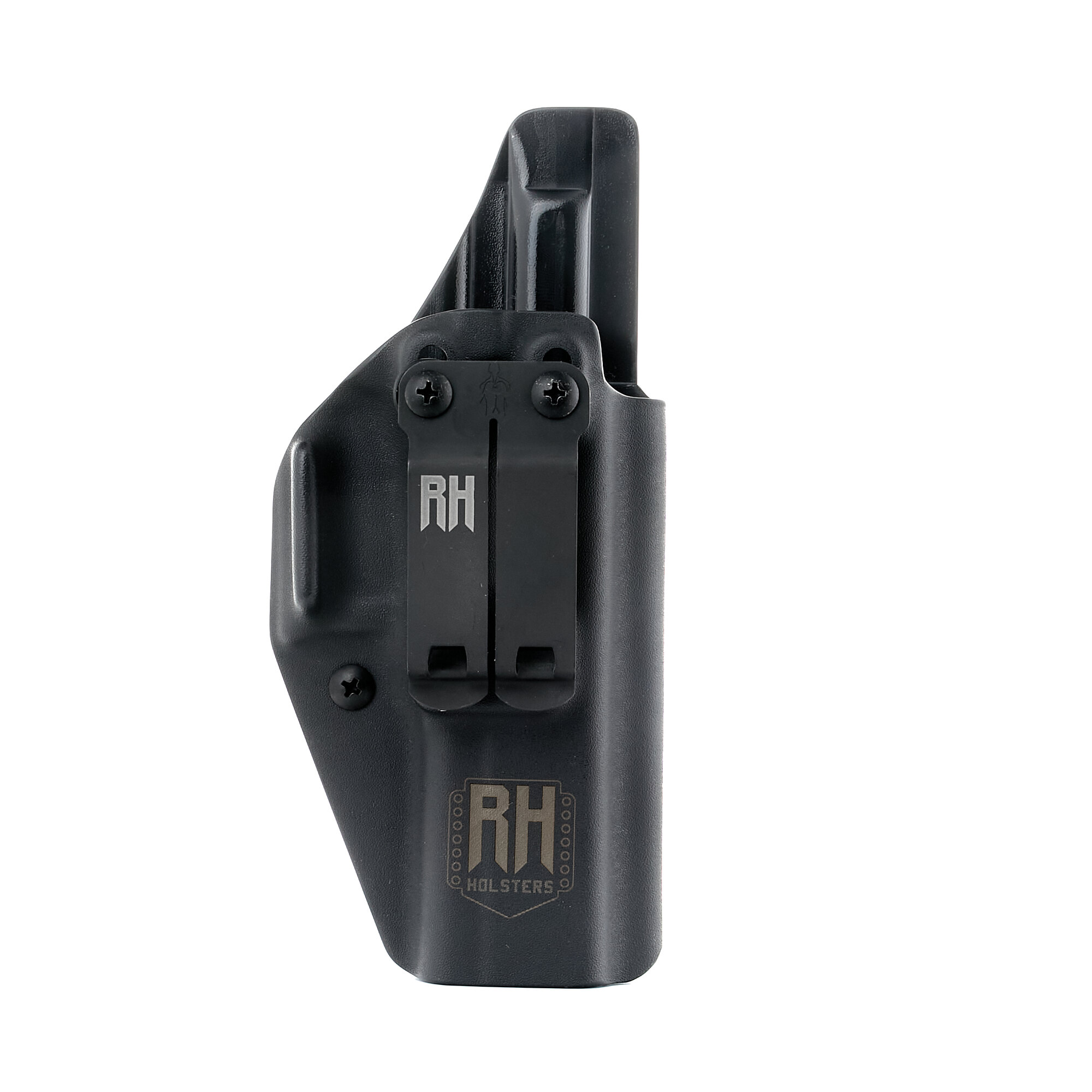 IWB Sharky Glock 43/43X/43X rail - vnútorné puzdro s plným SweatGuardom RH Holsters® – Čierna (Farba: Čierna, Typ uchycení: UltiTuck)