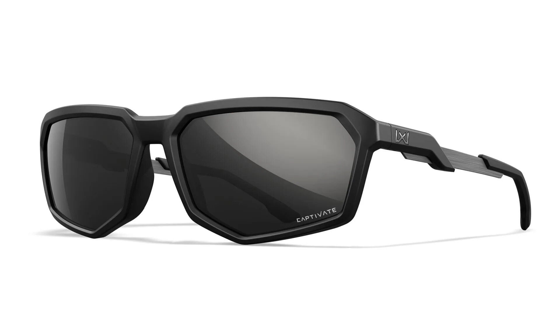 Slnečné okuliare Recon Captivate Wiley X® – Captivate™ čierne polarizované Mirror, Čierna (Farba: Čierna, Šošovky: Captivate™ čierne polarizované Mirr