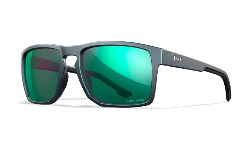 Slnečné okuliare Founder Captivate Wiley X® – Captivate™ zelené polarizované mirror, Graphite (Farba: Graphite, Šošovky: Captivate™ zelené polarizovan