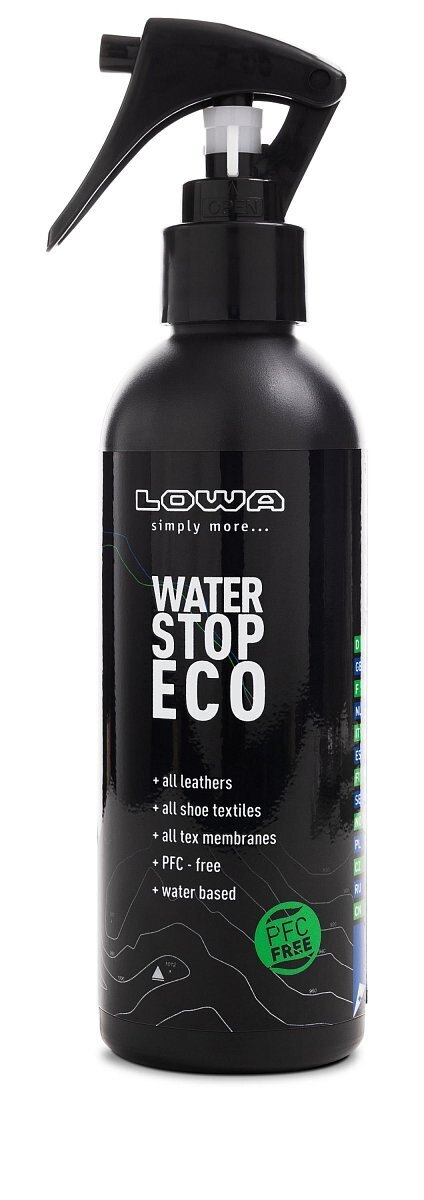 Prípravok na ošetrenie obuvi WATERSTOP ECO LOWA® (Farba: Čierna)