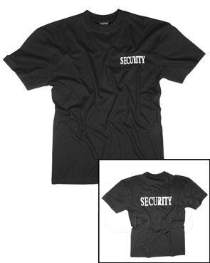 Bavlnené SECURITY tričko II Mil-Tec® - čierne
