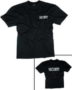 Bavlnené SECURITY tričko II Mil-Tec® - čierne