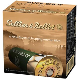 Brokové náboje Buck Shot Sellier&Bellot® / 12/70 / 36 g / 5,1 mm / 25 ks