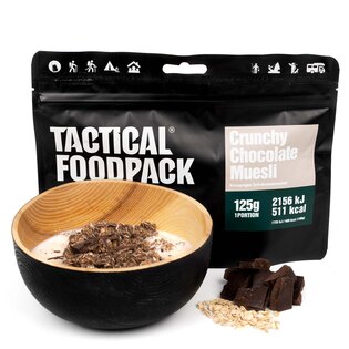 Dehydrované jedlo chrumkavé čokoládové müsli Tactical Foodpack®