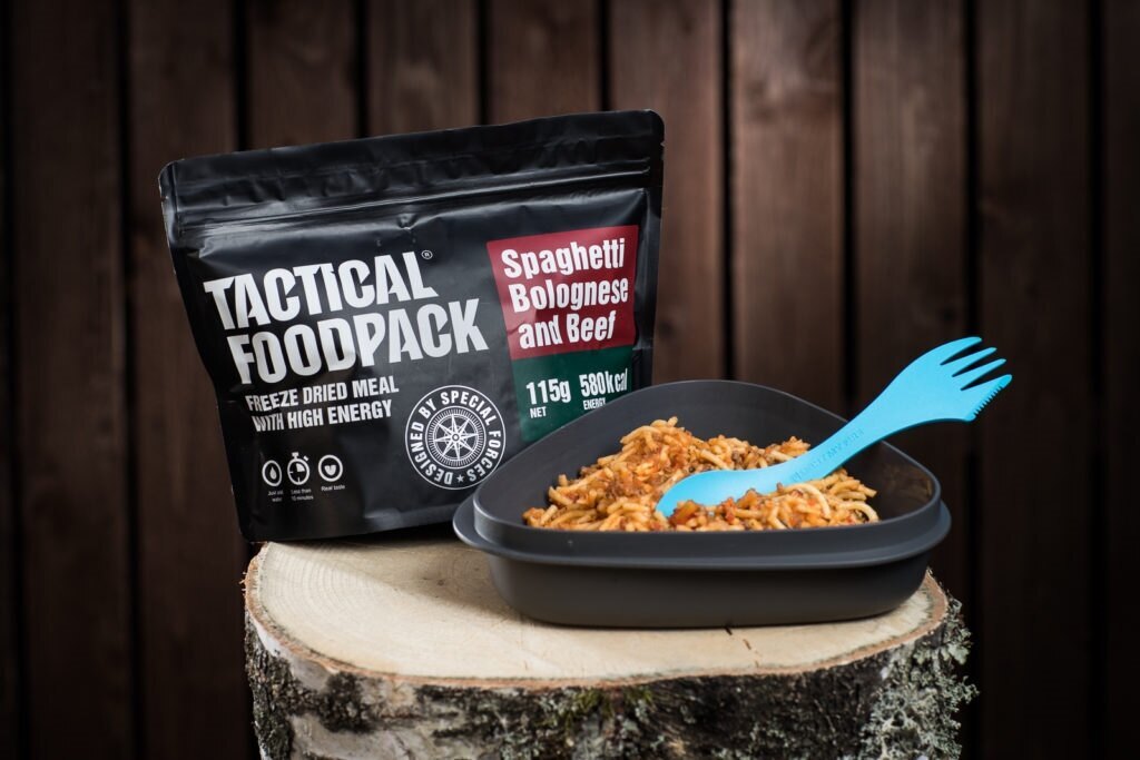 Dehydrované jedlo Tactical Foodpack® boloňské špagety s hovädzím mäsom
