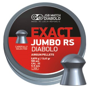 Diabolky Exact Jumbo RS 5.52 mm JSB® / 500 ks