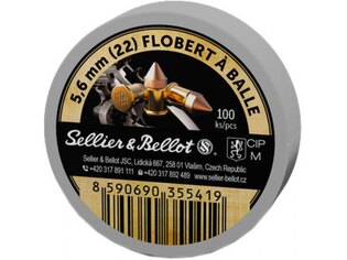 Flobertové náboje Sellier&Bellot® / 5,6 mm (22) Flobert / 1,15 g - 18 grs / 100 ks