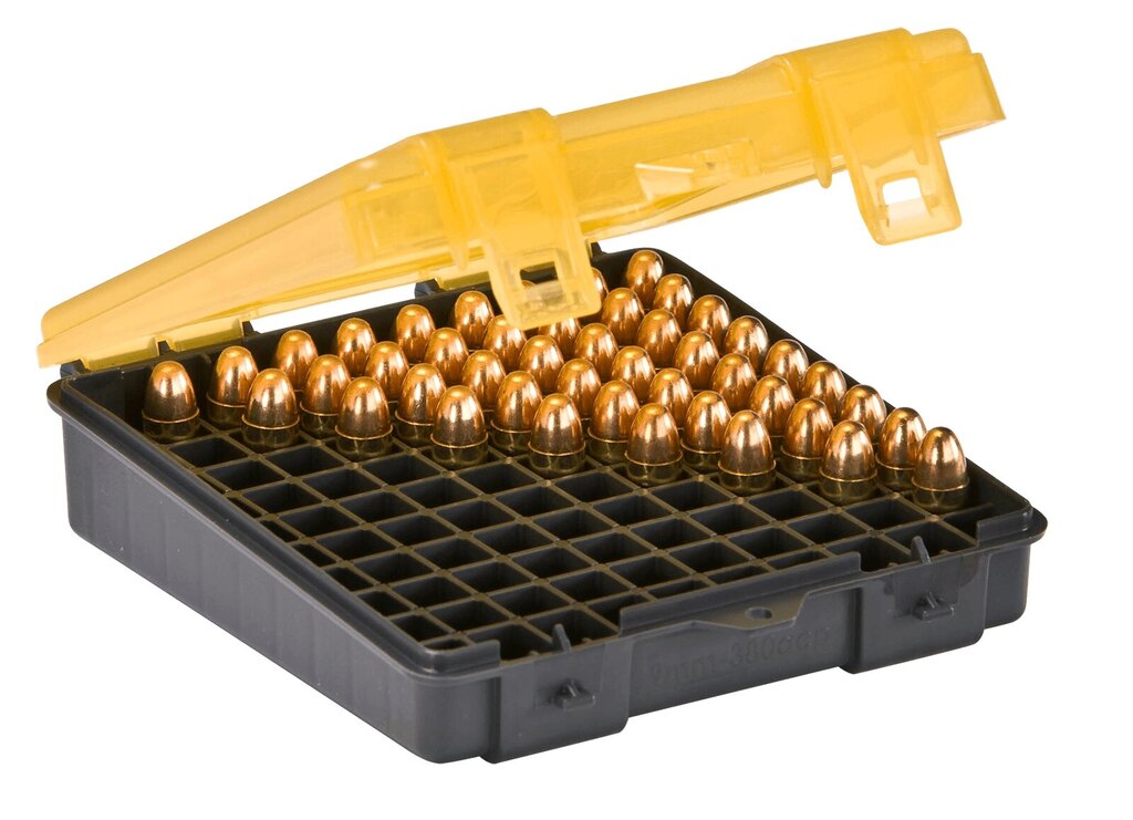 Krabička na náboje - 9 mm / .380 Auto Plano Molding® USA - 100 ks, žltá