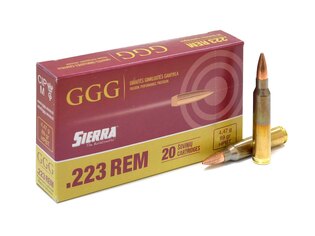 Náboje FMJ GGG® 223 Rem. / HPBT 69 grn Sierra MatchKing / 20 ks