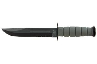 Nôž s pevnou čepeľou KA-BAR® Fighting-Utility Knife foliage green s kombinovaným ostrím