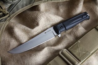 Nôž s pevnou čepeľou KIZLYAR SUPREME® Croc AUS 8 S+SW - čierny