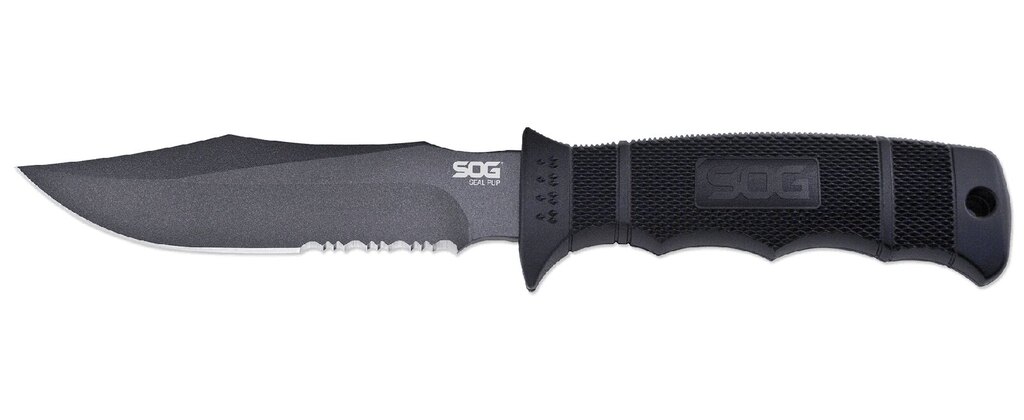 Nôž s pevnou čepeľou SOG® Seal Pup, puzdro Kydex® - čierny