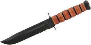 Nôž s pevnou čepeľou USMC The Legend KA-BAR®, kombinované ostrie