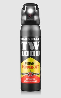 Obranný sprej so svetlom Gigant Pepper - Jet TW1000® / 150 ml