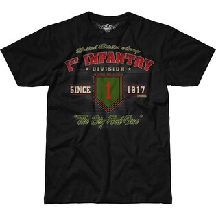 Pánske tričko 7.62 Design® Army 1st Infantry Vintage - čierne