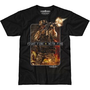Pánske tričko 7.62 Design® Fight Fire With Fire - čierne