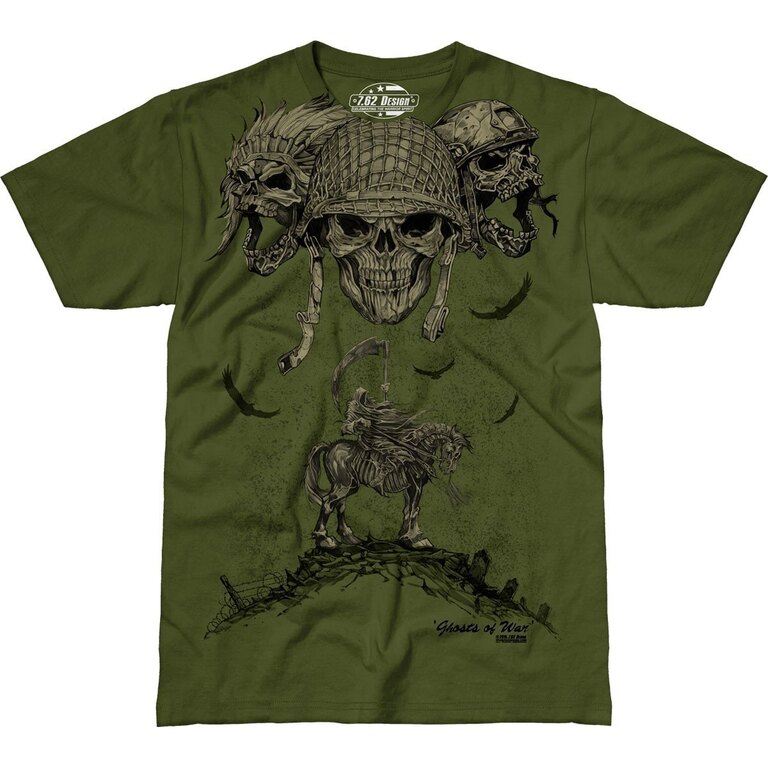 Pánske tričko 7.62 Design® Ghosts of War - zelené