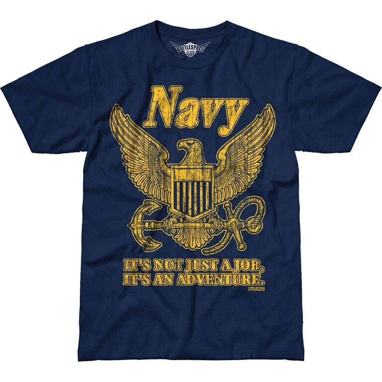 Pánske tričko 7.62 Design® US Navy Retro - modré
