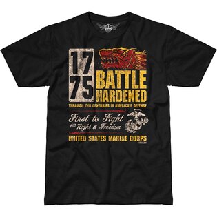 Pánske tričko 7.62 Design® USMC Battle Hardened - čierne