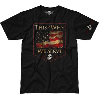 Pánske tričko 7.62 Design® USMC This Is Why We Serve - čierne