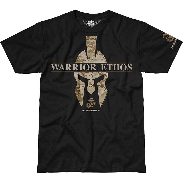 Pánske tričko 7.62 Design® USMC Warrior Ethos - čierne
