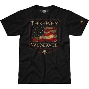 Pánske tričko 7.62 Design® Veterans This Is Why We Served - čierne
