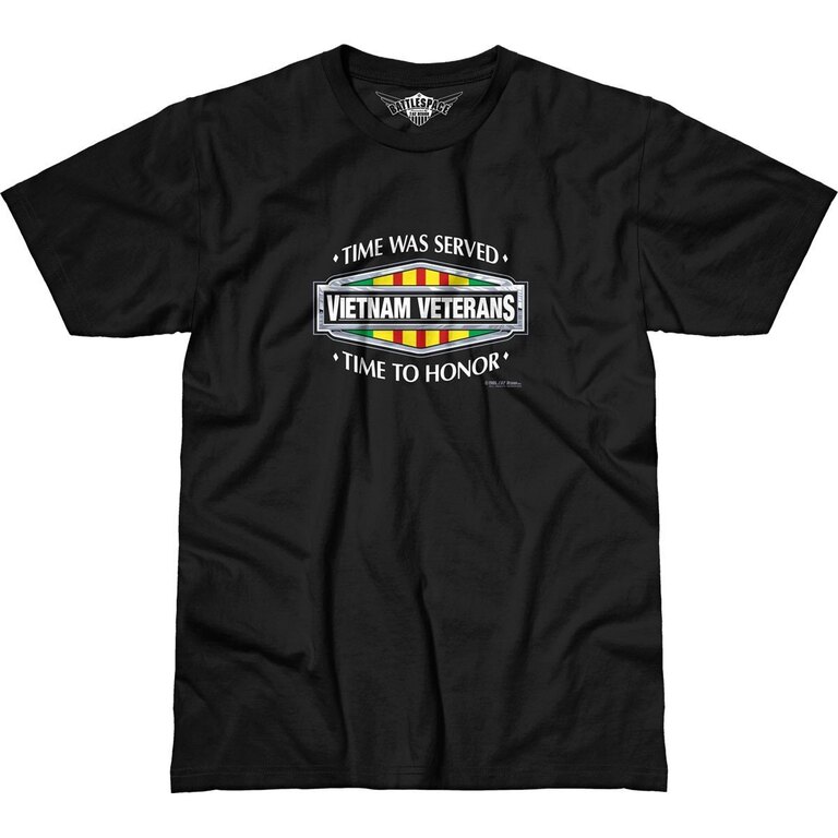 Pánske tričko 7.62 Design® Vietnam Veterans Time Served - čierne