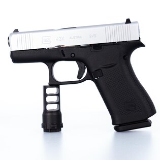 Pištoľ Glock 43X Silver Slide / kalibru 9×19