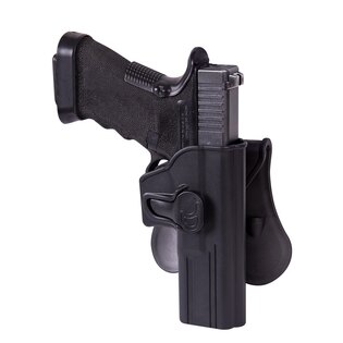 Pištoľové púzdro s poistkou a s pádlom Helikon-Tex® Glock 17 - čierne