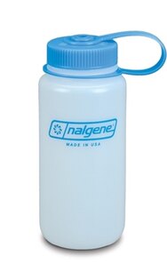 Poľná fľaša NALGENE® HDPE so širokým hrdlom 0,5 l - biela