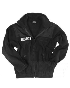 SECURITY fleecová bunda Mil-Tec® - čierna