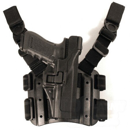 Taktické puzdro stehenné na pištoľ SERPA level 3 BlackHawk® - Glock 17, 19, 22