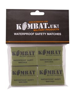 Zápalky Waterproof Matches Kombat UK®, 4 ks
